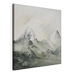 Canvas Schilderijen Schilderij van een bergketen