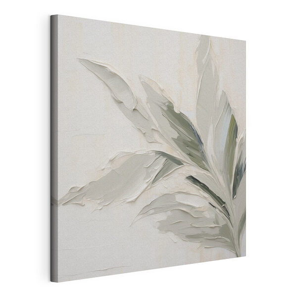 Canvas Schilderijen Schilderij van een blad