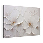 Canvas Schilderijen De delicate bloemen stralen een serene schoonheid uit