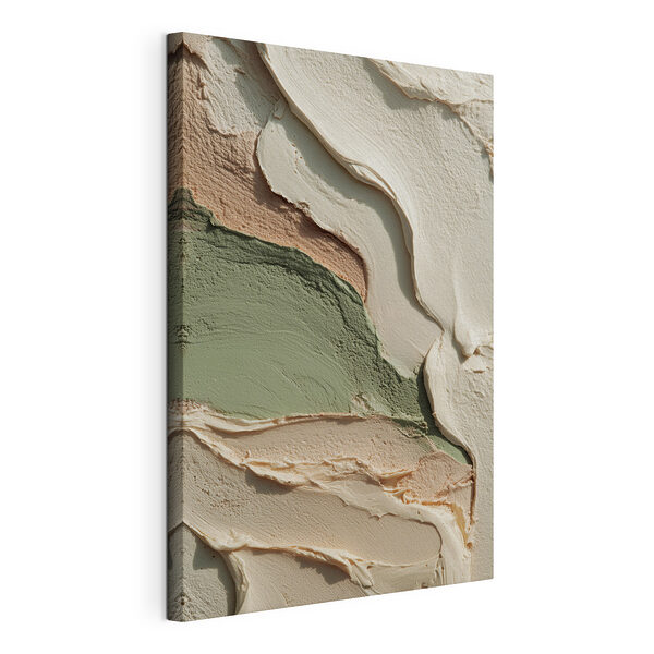 Abstracte lagen van zachte kleuren Canvas Schilderijen Abstracte lagen van zachte kleuren