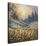 Canvas Schilderijen Schilderij van een bloemenveld