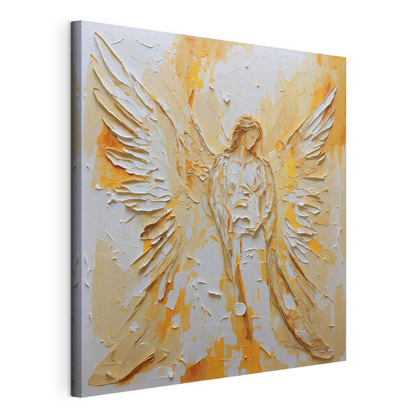 Canvas Schilderijen Schilderij van een vrouw met vleugels