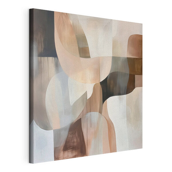 Canvas Schilderijen Schilderij met verschillende vormen