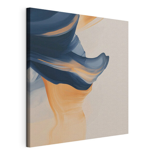Vloeiende kleuren versmelten in een harmonieuze beweging Canvas Schilderijen Vloeiende kleuren versmelten in een harmonieuze beweging