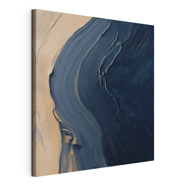 Zwart-bruine verf Canvas Schilderijen Zwart-bruine verf