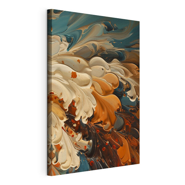 Canvas Schilderijen Wervelende kleuren in een harmonieuze beweging