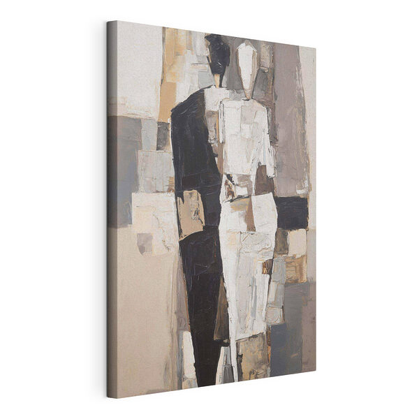 Schilderij van een man in een witte jurk Canvas Schilderijen Schilderij van een man in een witte jurk