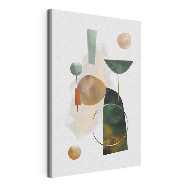Schilderij met verschillende vormen en kleuren Canvas Schilderijen Schilderij met verschillende vormen en kleuren