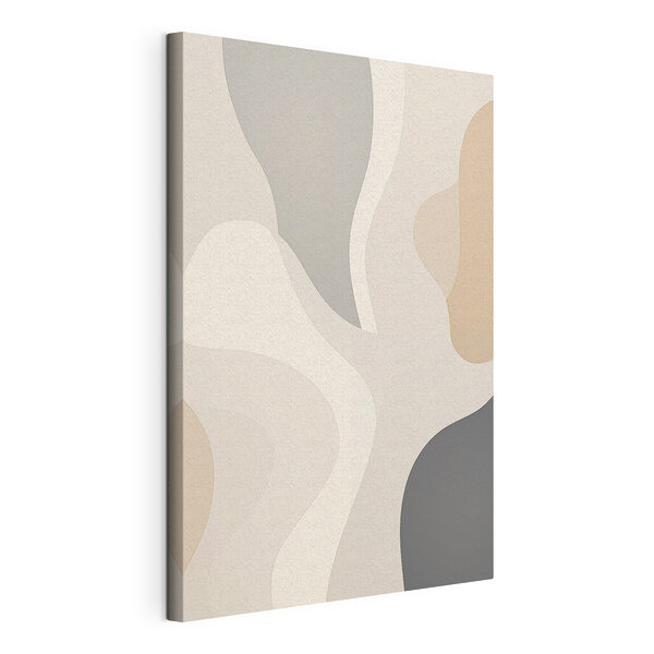 Canvas Schilderijen Witte en grijze achtergrond