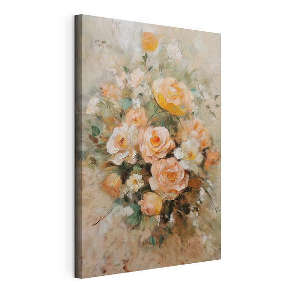 Canvas Schilderijen Schilderij van bloemen