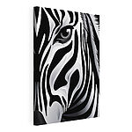 Canvas Schilderijen Zebra in opvallend zwart-wit