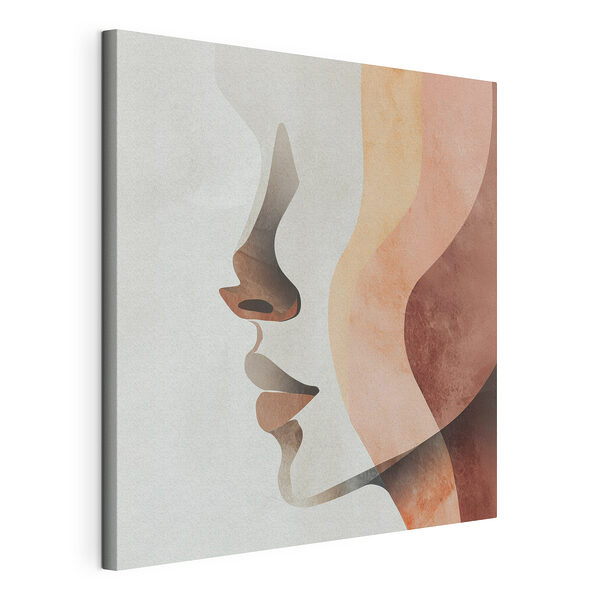 Profiel van een vrouw Canvas Schilderijen Profiel van een vrouw