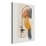 Canvas Schilderijen Schilderij van een gezicht