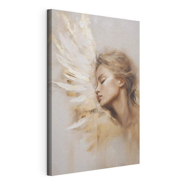 Schilderij van een vrouw met vleugels Canvas Schilderijen Schilderij van een vrouw met vleugels