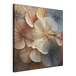 Canvas Schilderijen Een boeket bloemen van papier