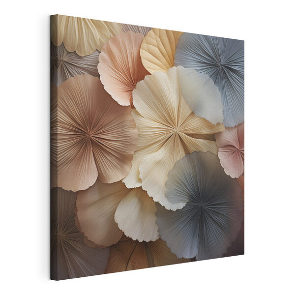 Een boeket bloemen van papier Canvas Schilderijen Een boeket bloemen van papier