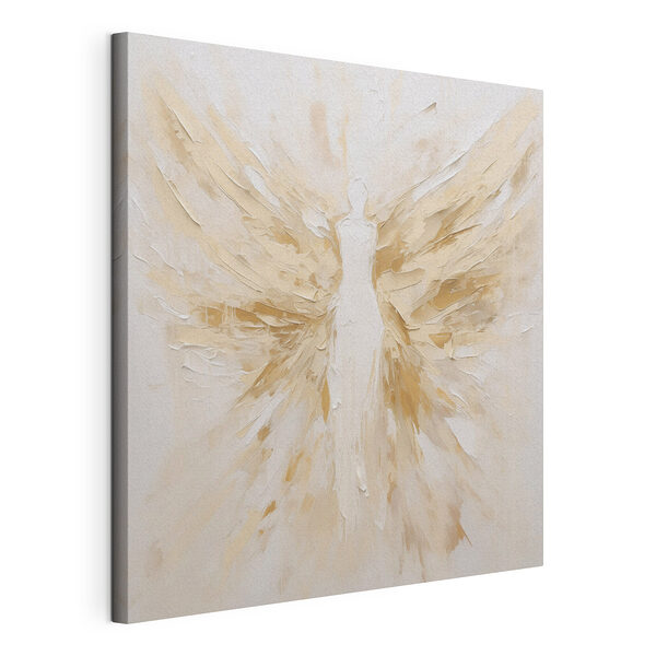 Canvas Schilderijen Schilderij van een vrouw met vleugels