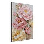 Canvas Schilderijen Prachtige bloemen in zachte kleuren