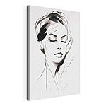 Canvas Schilderijen Dromerige elegantie in monochrome tinten