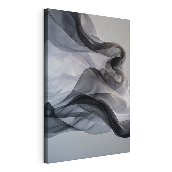 Canvas Schilderijen Zwart-witte stof