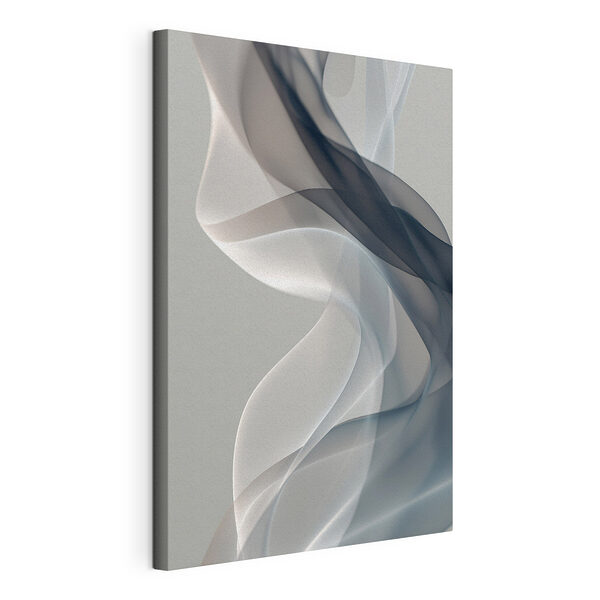 Canvas Schilderijen Zwarte en witte rook