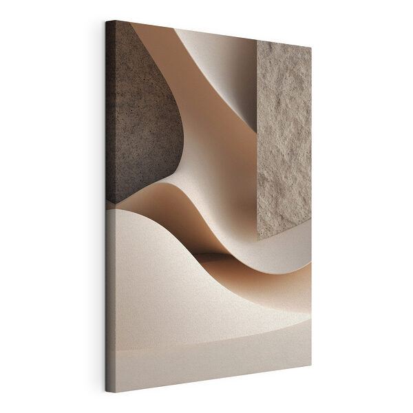 Canvas Schilderijen - Harmonieuze rondingen en texturen