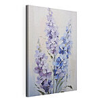 Canvas Schilderijen Schilderij van bloemen op een witte ondergrond