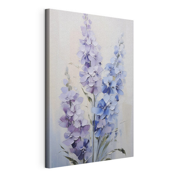 Schilderij van bloemen op een witte ondergrond Canvas Schilderijen Schilderij van bloemen op een witte ondergrond