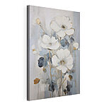 Canvas Schilderijen Schilderij van witte bloemen