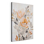 Canvas Schilderijen Schilderij van bloemen en bladeren