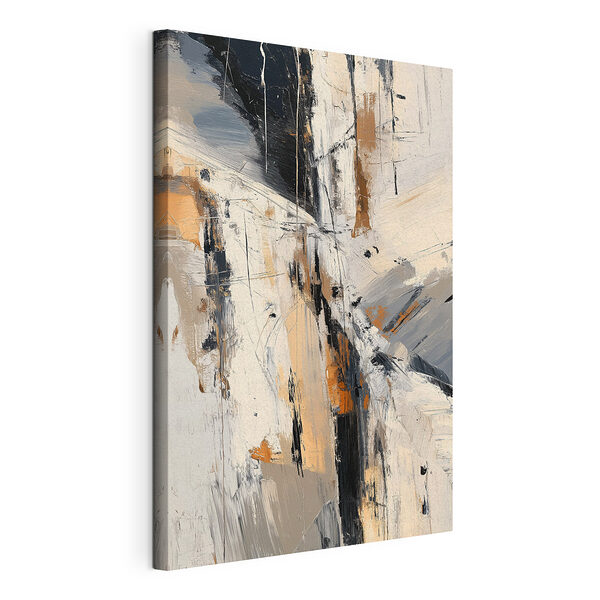 Canvas Schilderijen Schilderij van een berg