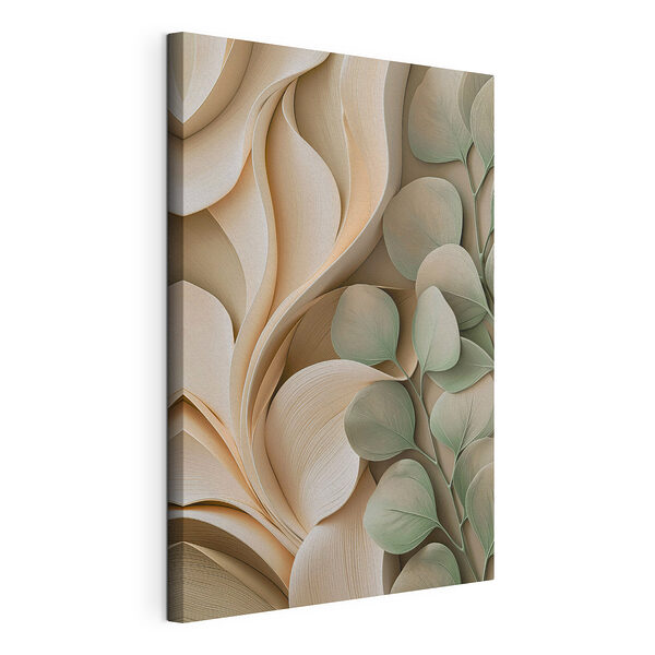 Natuurlijke elegantie in zachte tinten Canvas Schilderijen Natuurlijke elegantie in zachte tinten