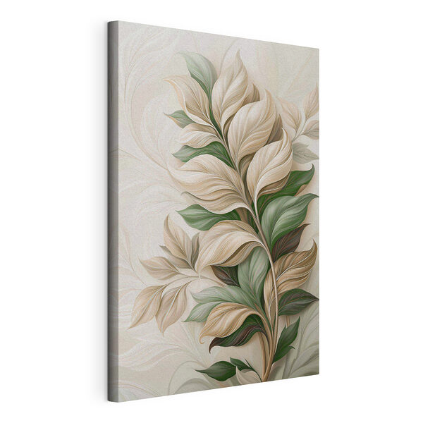Weelderig gebladerte met elegante rondingen Canvas Schilderijen Weelderig gebladerte met elegante rondingen