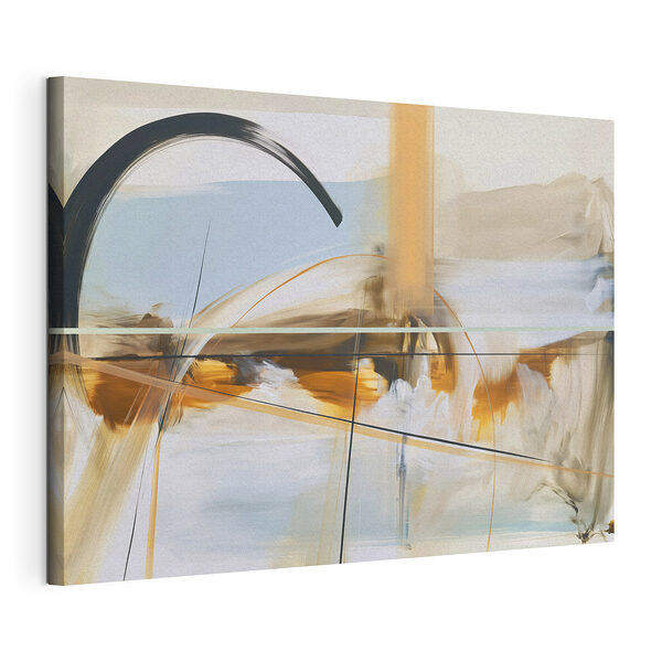 Schilderij van een gebogen voorwerp Canvas Schilderijen Schilderij van een gebogen voorwerp