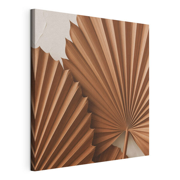 Weergegeven natuurlijke, waaiervormige ontwerpelementen Canvas Schilderijen Weergegeven natuurlijke, waaiervormige ontwerpelementen