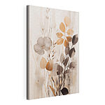 Canvas Schilderijen Schilderij van bloemen en bladeren