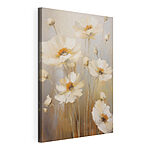 Canvas Schilderijen Schilderij van witte bloemen