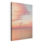 Canvas Schilderijen Roze wolken boven het water