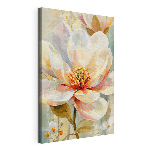 Bloesems in zachte, subtiele tinten Canvas Schilderijen Bloesems in zachte, subtiele tinten