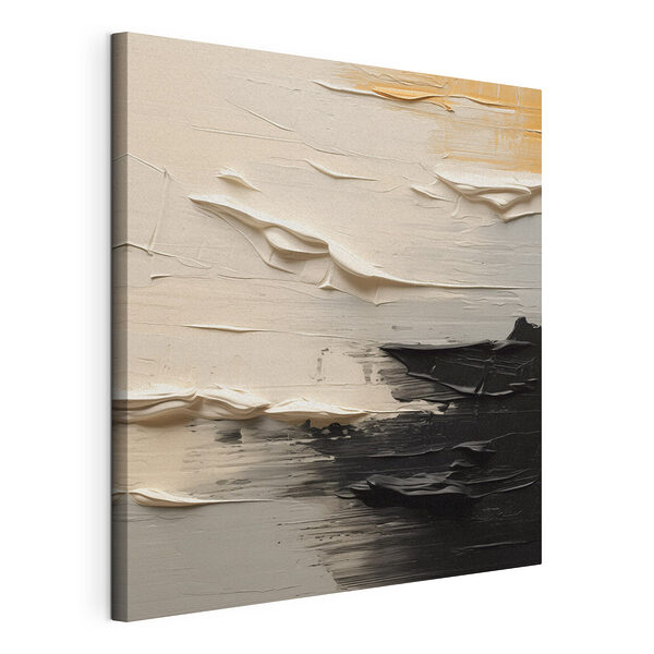 Abstracte lagen met contrasterende tinten Canvas Schilderijen Abstracte lagen met contrasterende tinten