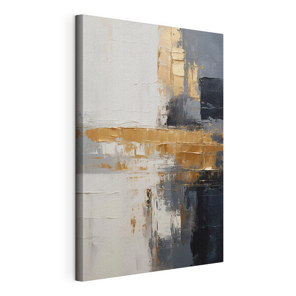 Abstracte lijnen in ingetogen tinten Canvas Schilderijen Abstracte lijnen in ingetogen tinten