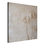 Canvas Schilderijen Elegante bloemen in zachte tinten