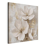 Canvas Schilderijen Schilderij van witte bloemen