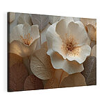 Canvas Schilderijen Verfijnde bloemen met gedetailleerde details