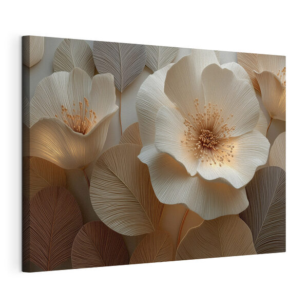 Verfijnde bloemen met gedetailleerde details Canvas Schilderijen Verfijnde bloemen met gedetailleerde details