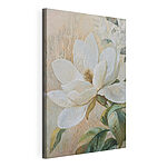 Canvas Schilderijen Schilderij van een witte bloem