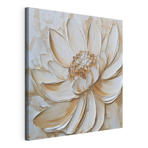 Schilderij van een bloem Canvas Schilderijen Schilderij van een bloem