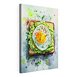 Canvas Schilderijen Eten op tafel