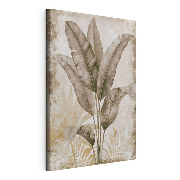 Natuurlijke elegantie in groene tinten Canvas Schilderijen Natuurlijke elegantie in groene tinten
