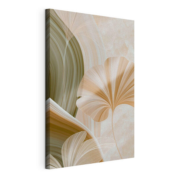 Vloeiende lijnen en delicate bloemblaadjes Canvas Schilderijen Vloeiende lijnen en delicate bloemblaadjes